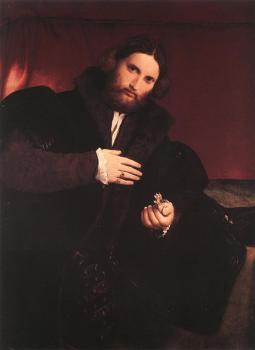 Lorenzo Lotto : Man with a Golden Paw